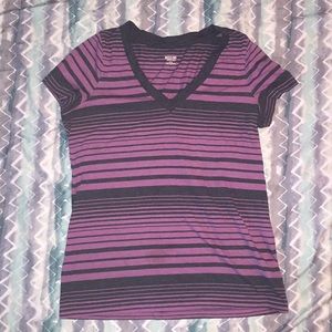 Mossimo XL purple and heather grey v-neck.